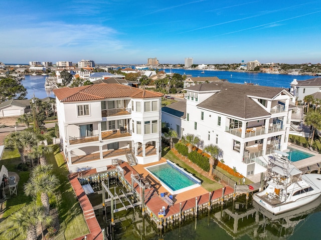 24 Norriego Rd, Destin, FL 32541 - aerial view featuring a water view