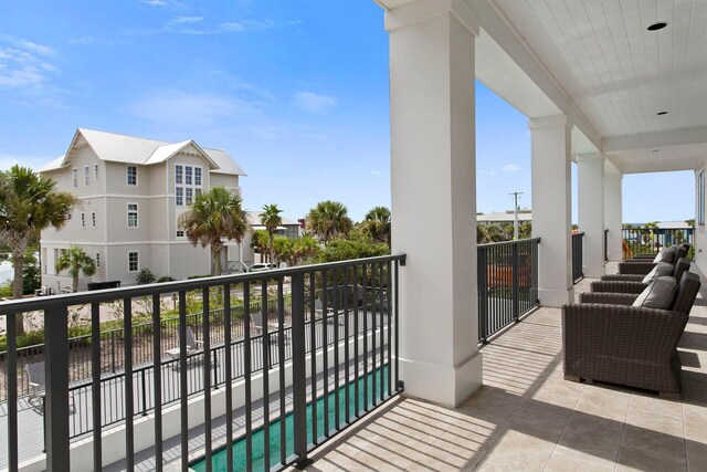 view of balcony