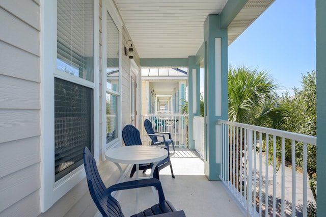 view of balcony