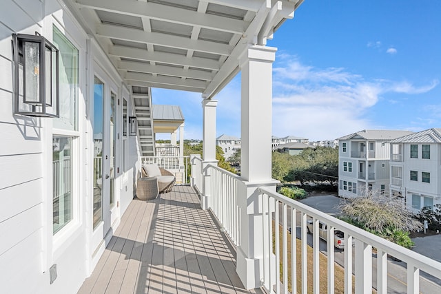 view of balcony