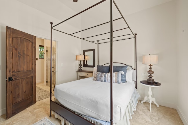 view of tiled bedroom