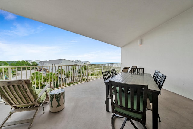 view of balcony