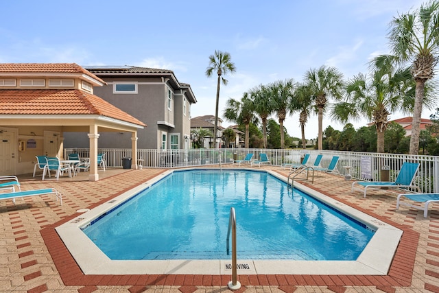 view of pool with a patio