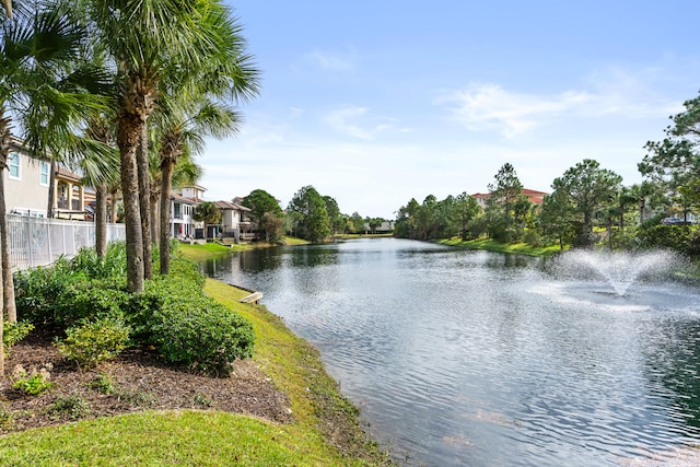 view of water feature