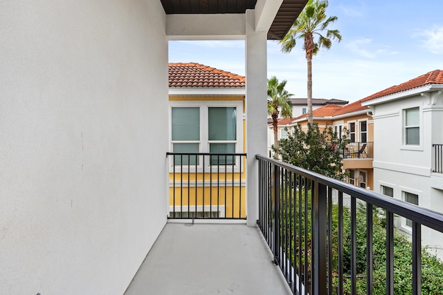 view of balcony