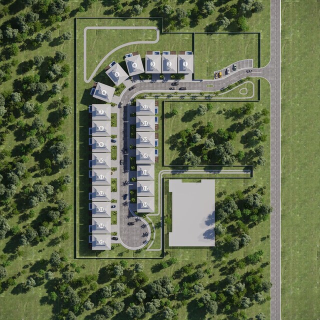 birds eye view of property