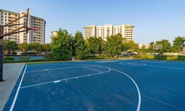 view of basketball court