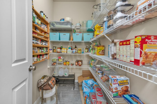 view of pantry