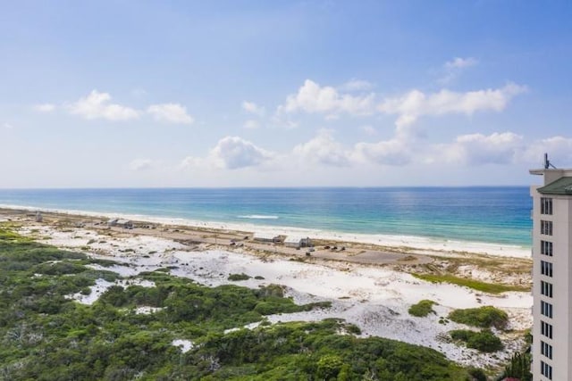 property view of water with a view of the beach