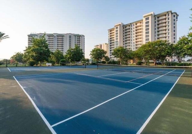 view of tennis court