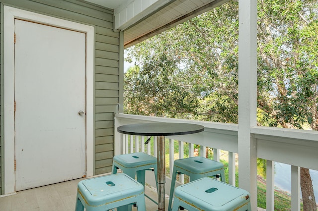 view of balcony