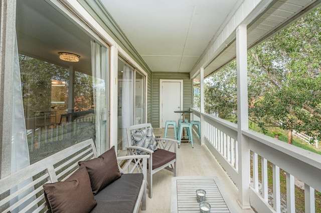 view of balcony