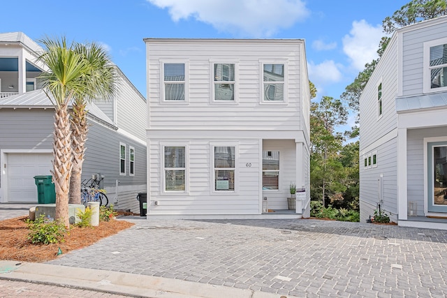 view of front of house featuring a garage