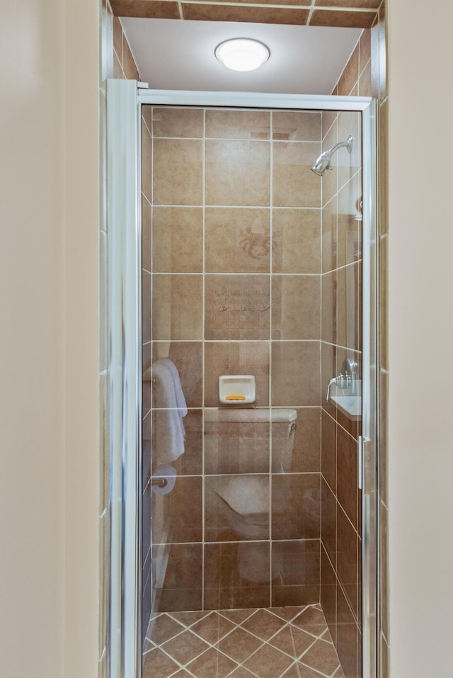 bathroom with walk in shower