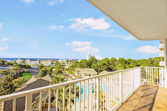 view of balcony