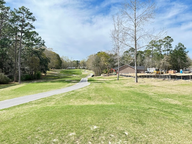 view of community with a yard