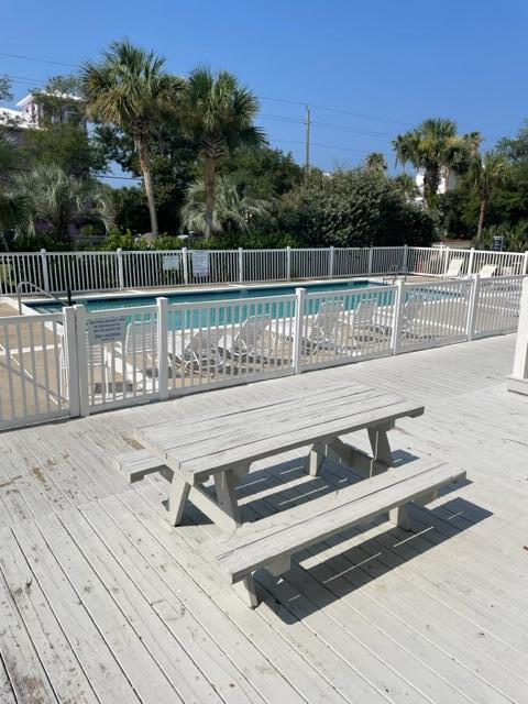 view of pool with a deck