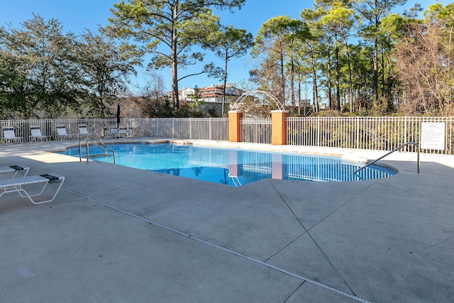 view of pool with a patio