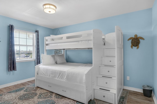 bedroom featuring hardwood / wood-style flooring