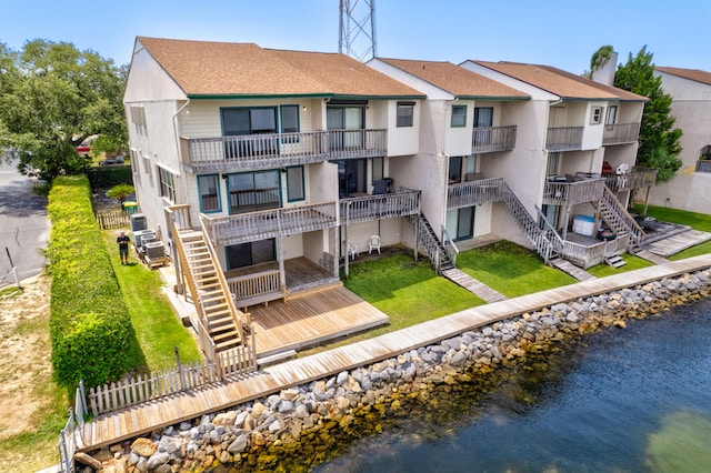 view of property featuring a water view