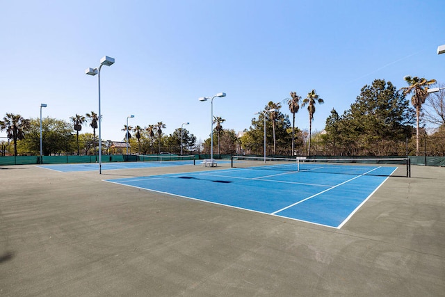 view of sport court