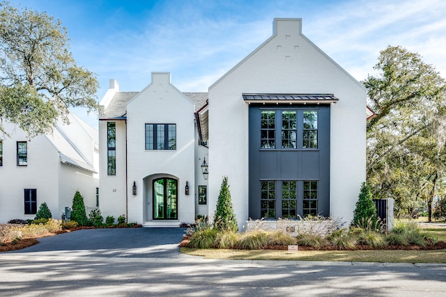 view of front of house with french doors