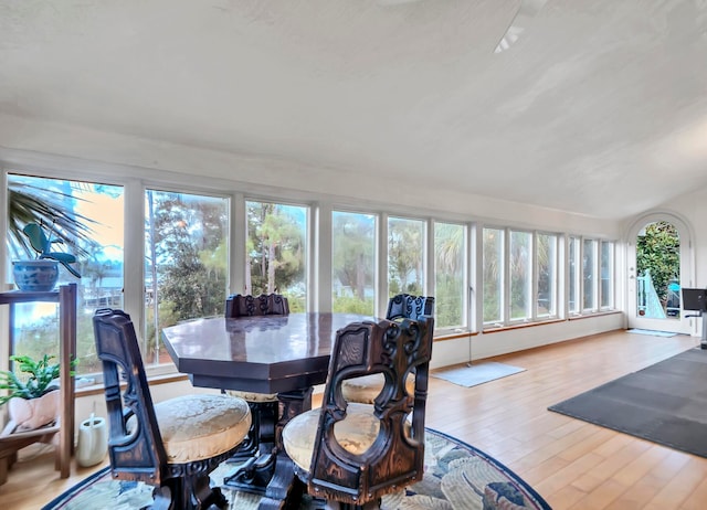 dining room featuring light hardwood / wood-style flooring