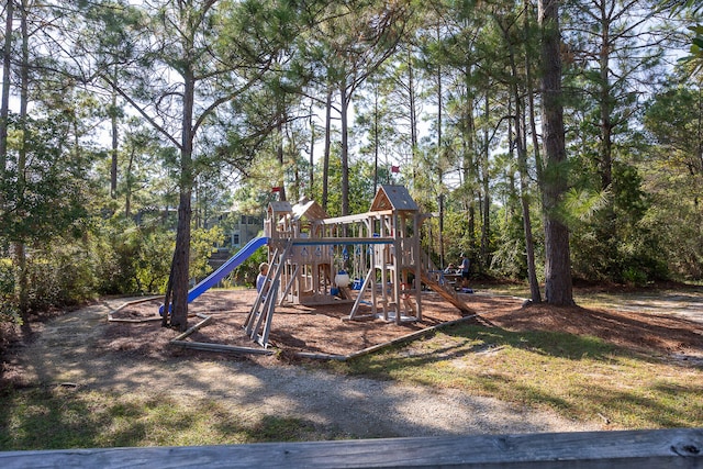 view of jungle gym