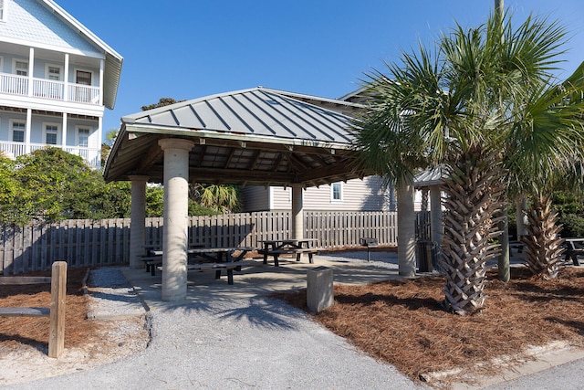 view of nearby features with a gazebo