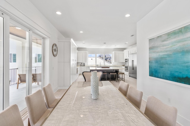 view of dining area