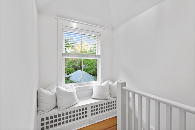 bedroom with hardwood / wood-style floors