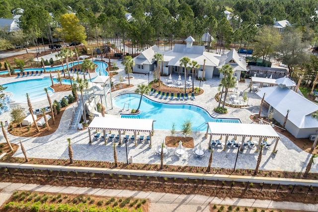 view of pool with a patio