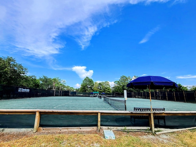 view of dock area