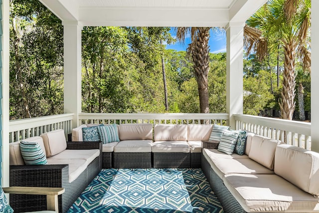 view of patio / terrace with outdoor lounge area