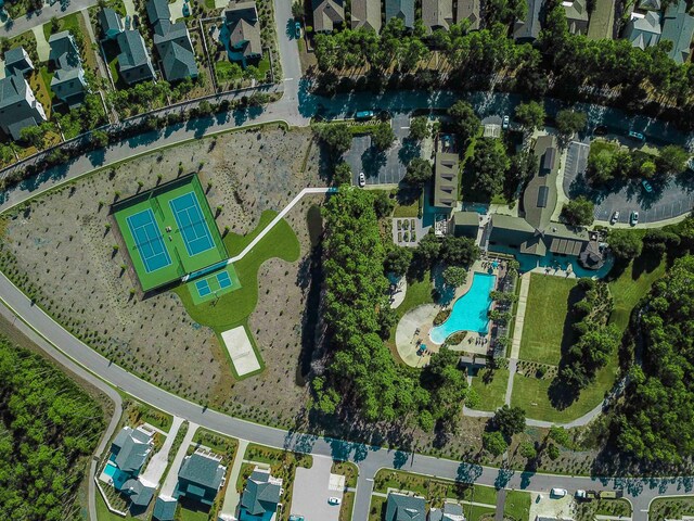 bird's eye view featuring a residential view