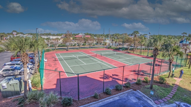 view of tennis court