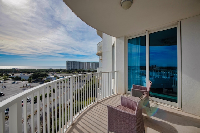 view of balcony