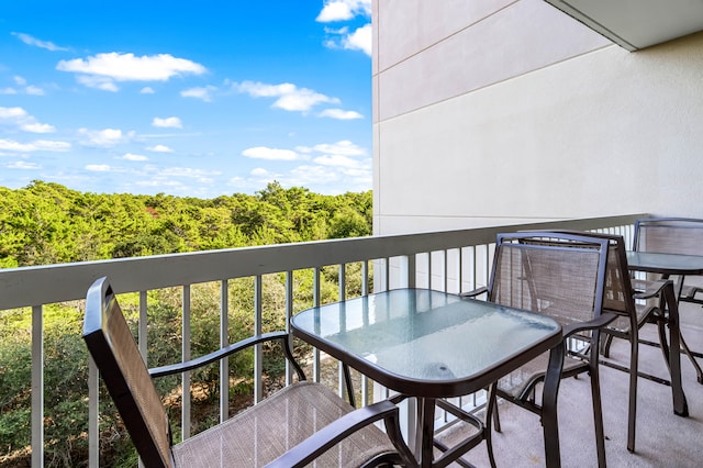 view of balcony