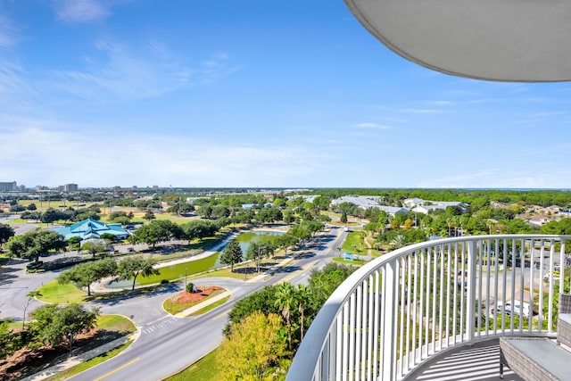 view of balcony