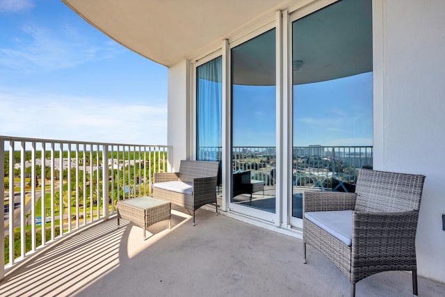 balcony with an outdoor living space