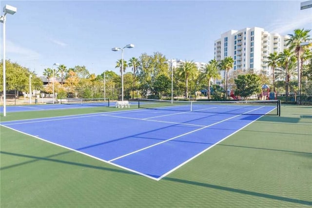 view of sport court