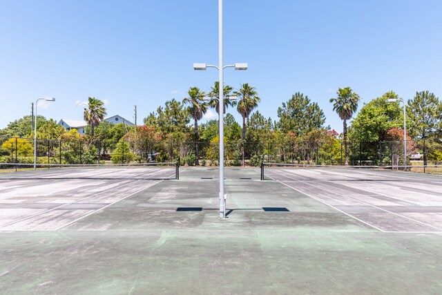 view of tennis court