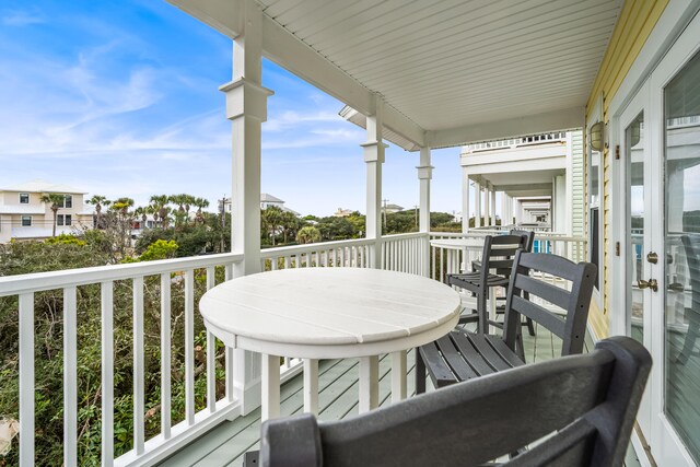 view of balcony