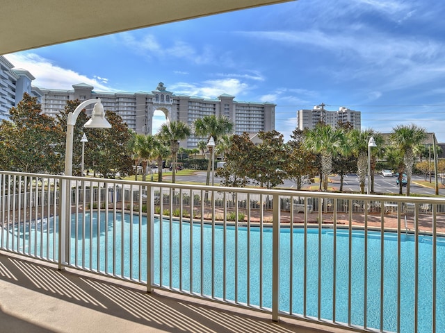 view of pool