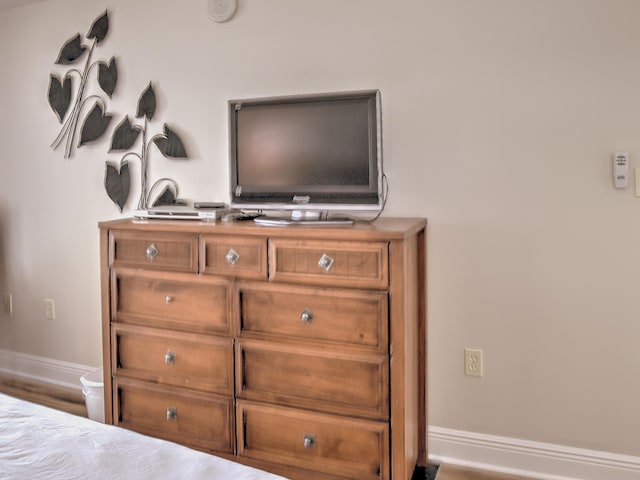 interior details with hardwood / wood-style flooring