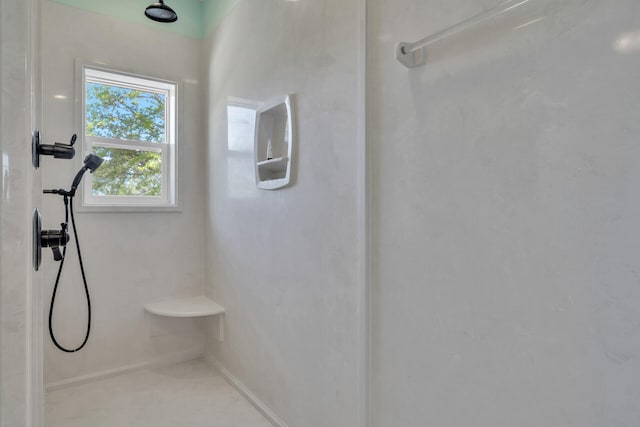 bathroom with walk in shower