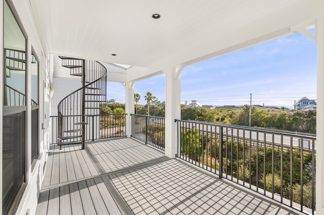 view of balcony