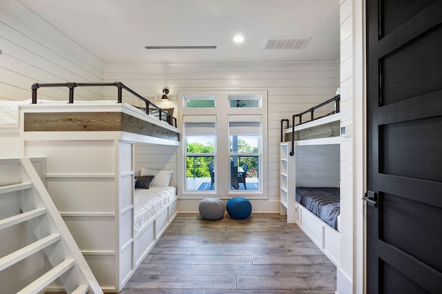 unfurnished bedroom with wood-type flooring