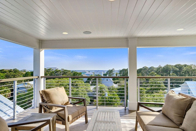 view of balcony