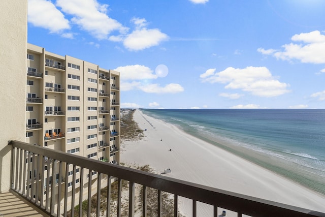 water view featuring a view of the beach